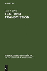 Text and Transmission - Hans J. Tertel
