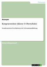 Kongruenzs&auml;tze (Klasse 6 Oberschule) -  Anonym