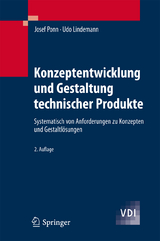 Konzeptentwicklung und Gestaltung technischer Produkte - Josef Ponn, Udo Lindemann