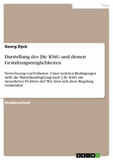 Darstellung des &sect;8c KStG und dessen Gestaltungsm&ouml;glichkeiten - Georg Dyck