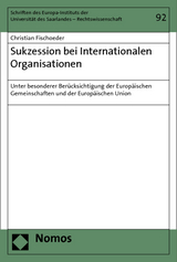 Sukzession bei Internationalen Organisationen - Christian Fischoeder