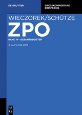 Zivilprozessordnung und Nebengesetze / Gesamtregister - 