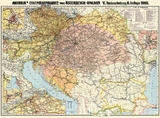 Eisenbahnkarte &Ouml;sterreich-Ungarn und Balkanstaaten 1918 - 