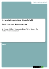 Funktion des Kommentars - Ievgeniia Bogomolova (Karashchuk)
