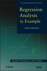 Regression Analysis by Example -  Samprit Chatterjee,  Ali S. Hadi