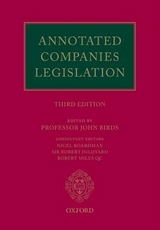 Annotated Companies Legislation - Birds, John