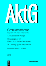 Aktiengesetz / &sect;&sect; 291-293, 294-299 - 