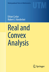 Real and Convex Analysis - Erhan &Ccedil;ınlar, Robert J Vanderbei