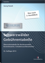 Schwarzw&auml;lder Geb&uuml;hrentabelle - Georg Patzelt