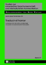 Traducir el horror - Mar&iacute;a Jes&uacute;s Fern&aacute;ndez Gil
