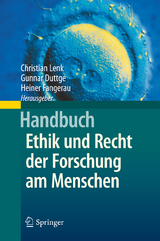 Handbuch Ethik und Recht der Forschung am Menschen - 