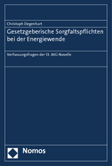 Gesetzgeberische Sorgfaltspflichten bei der Energiewende - Christoph Degenhart