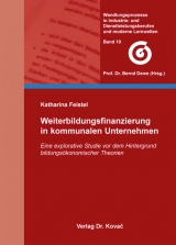 Weiterbildungsfinanzierung in kommunalen Unternehmen - Katharina Feistel