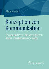 Konzeption von Kommunikation - Klaus Merten