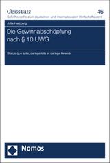 Die Gewinnabsch&ouml;pfung nach &sect; 10 UWG - Julia Herzberg