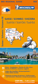 Suisse Sud-Est - Michelin Regional Map 553