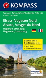 KOMPASS Wanderkarte Elsass - Vogesen Nord - Alsace - Vosges du Nord - 