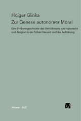 Zur Genese autonomer Moral - Holger Glinka
