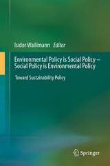 Environmental Policy is Social Policy &ndash; Social Policy is Environmental Policy - 