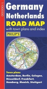 Philip's Germany and Netherlands Road Map - 