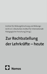 Zur Rechtsstellung der Lehrkr&auml;fte - heute