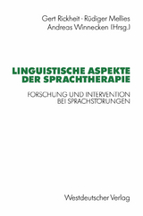 Linguistische Aspekte der Sprachtherapie - 