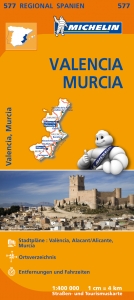 Michelin Karte Valencia, Murcia - 