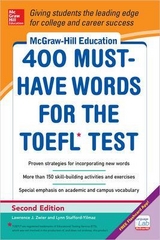 McGraw-Hill Education 400 Must-Have Words for the TOEFL - Stafford-Yilmaz, Lynn; Zwier, Lawrence