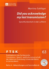 &laquo;Did you acknowledge my last transmission?&raquo; - Martina Sahliger
