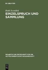 Einzelspruch und Sammlung - Ruth Scoralick