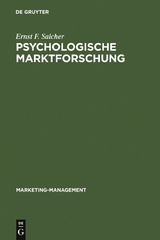 Psychologische Marktforschung - Ernst F. Salcher