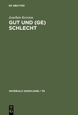 Gut und (Ge)schlecht - Joachim Kersten