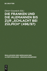 Die Franken und die Alemannen bis zur "Schlacht bei Z&uuml;lpich" (496/97) - 