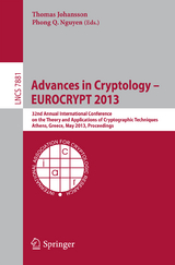 Advances in Cryptology &ndash; EUROCRYPT 2013 - 