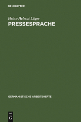 Pressesprache - Heinz-Helmut L&uuml;ger