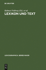 Lexikon und Text - 