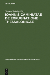 Ioannis Caminiatae de expugnatione Thessalonicae - 