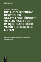 Listen in chronologischer Reihenfolge - 