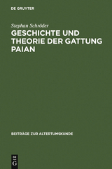 Geschichte und Theorie der Gattung Paian - Stephan Schr&ouml;der