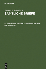 Briefe aus den Jahren 1805 bis 1807 (Nr. 1066-1336) - 