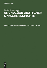 Einf&uuml;hrung - Genealogie - Konstanten - Stefan Sonderegger
