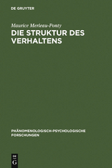 Die Struktur des Verhaltens - Maurice Merleau-Ponty