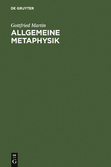 Allgemeine Metaphysik - Gottfried Martin