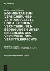 &sect;&sect; 1-48 und Versicherungsvermittlerrecht - 