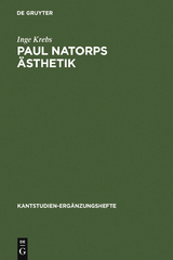 Paul Natorps &Auml;sthetik - Inge Krebs