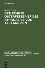 Der zehnte Osterfestbrief des Athanasius von Alexandrien - Rudolf Lorenz