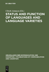 Status and Function of Languages and Language Varieties - 