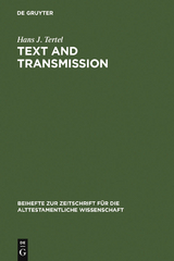 Text and Transmission - Hans J. Tertel