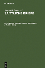 Briefe aus den Jahren 1820 bis 1822 (Nr. 5370-5838) - 