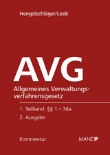 AVG Allgemeines Verwaltungsverfahrensgesetz - Johannes Hengstschl&auml;ger, David Leeb